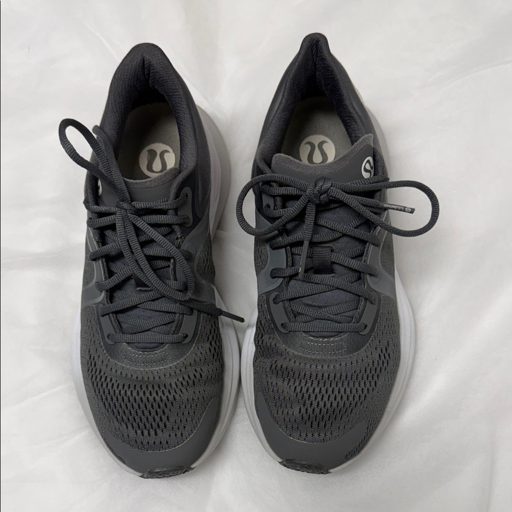 lululemon athletica Women's Gray Mesh Running Sneakers